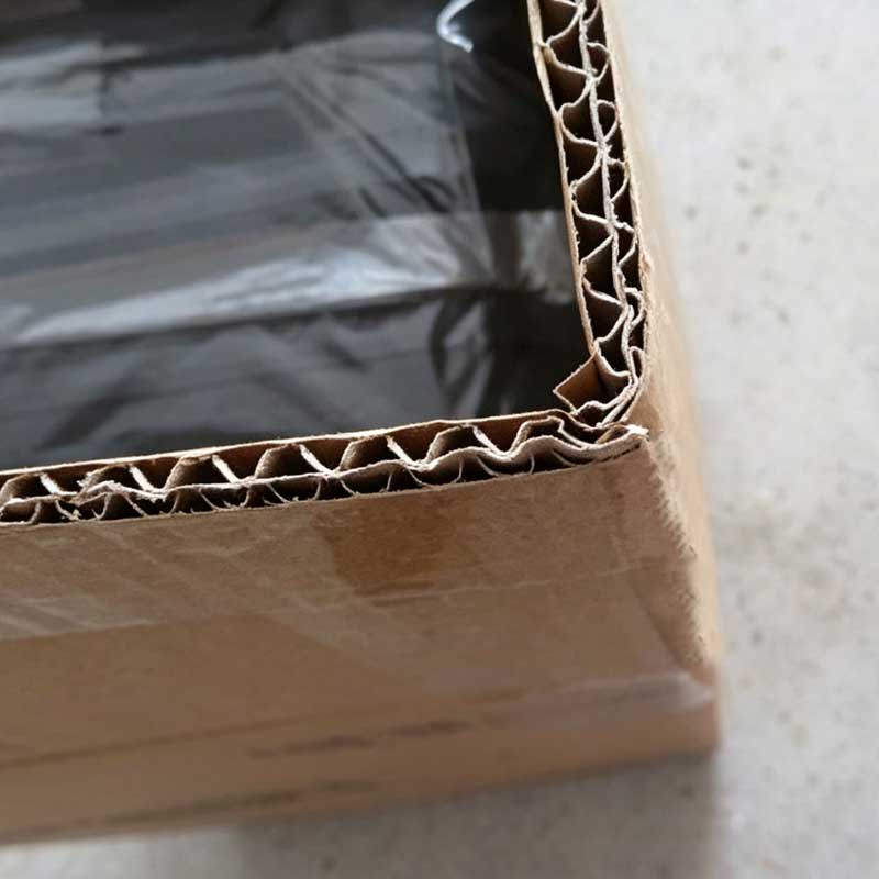 Export corrugated carton box detail for luggage wholesale packaging