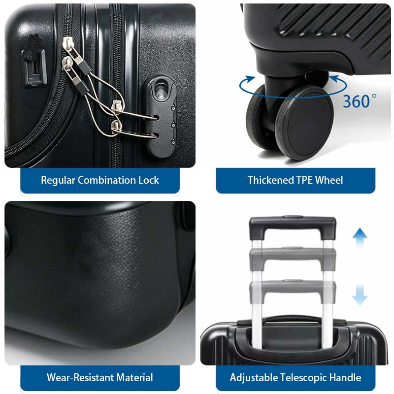 20 inch Front‑Opening Carry‑On Luggage detail